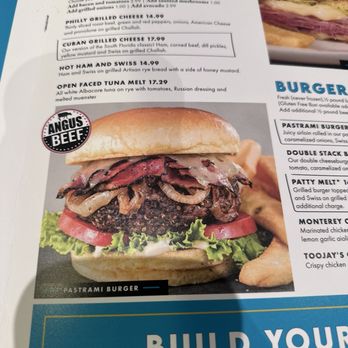 TooJay’s Deli * Bakery * Restaurant - Pastrami Burger is as good as it looks - Caterers Near Me - West Palm Beach, Florida