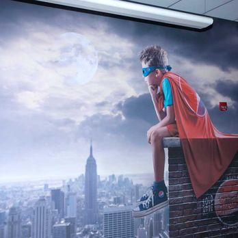Colorenlargement - Be a super hero with a large wall mural. - Printing Services Near Me - Richardson, Texas