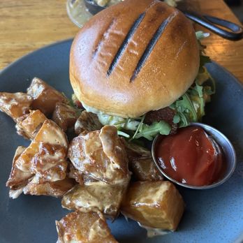 One Door North - Breakfast sandwich with house potato - New American Near Me - San Diego, California One Door North - Breakfast sandwich with house potato - New American Near Me - San Diego, California