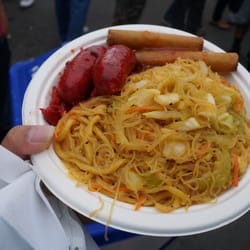 Espi's Sausage & Tocino - Longanisa, eggrolls, pancit.