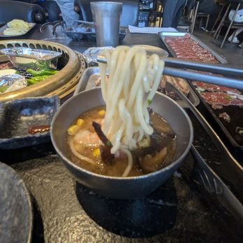 Yakiniku Legend - Seafood ramen was more like udon. - Japanese Near Me - Richmond Hill, Ontario