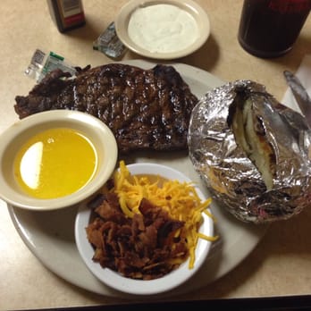 Beef House - Ribeye with baked potato - Diners Near Me - Garland, Texas