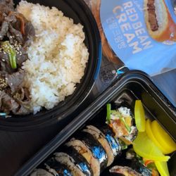 K-Cafe - Bulgogi, Kimbap, red bean cheese bun