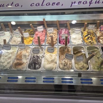 Gelateria Andrea - Interior -- Gelato Case #1 - Ice Cream & Frozen Yogurt Near Me - Terni, TR