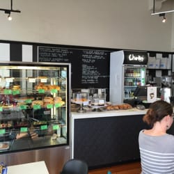 With Sugar Cafe - Cafe counter, with display of delicious morsels to eat
