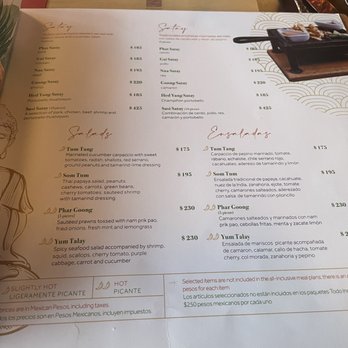 Sasi Thai - Salad & starter menu - Thai Near Me - Cancún, ROO Sasi Thai - Salad & starter menu - Thai Near Me - Cancún, ROO