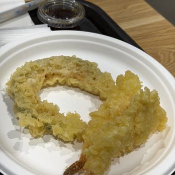 Sanukiseimen Mugimaru - pumpkin and shrimp tempura - Japanese Near Me - Costa Mesa, California Sanukiseimen Mugimaru - pumpkin and shrimp tempura - Japanese Near Me - Costa Mesa, California