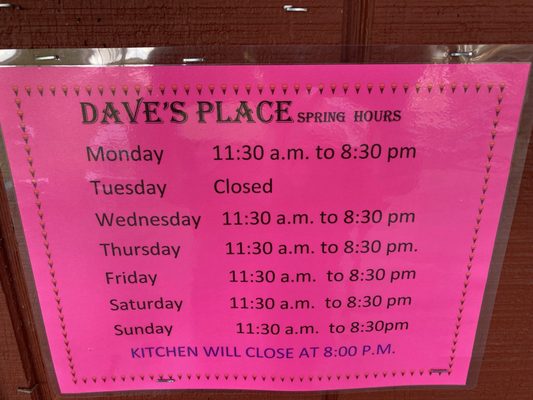 Menu photo 3 Dave's Place Townville, PA Menu photo 3 Dave's Place Townville, PA