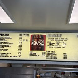 Pace's Drive-In - Main menu