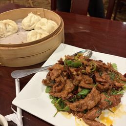 Bao Zi and Hunan Beef . Bao Zi and Hunan Beef .