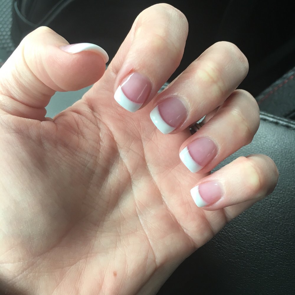 Nails Design - Pink and white nails. LOVE! Thanks Jenny! - Nail Salons Near Me - Cornelius, North Carolina Nails Design - Pink and white nails. LOVE! Thanks Jenny! - Nail Salons Near Me - Cornelius, North Carolina