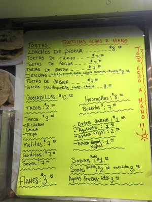 Menu photo 1 Lonches Marlene Bakersfield, CA
