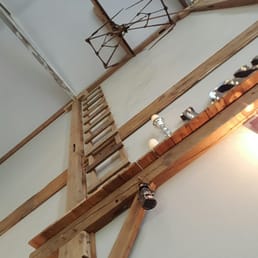 Inside the barn