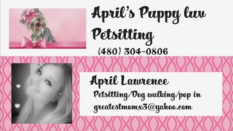 Aprils Puppy Love Petsitting - pet boarding facility in Mesa, AZ