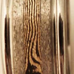 Men's band-Titanium with Mokumegame in center