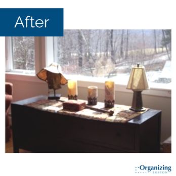 Organizing Boston - After - table - Home Organization Near Me - Belmont, Massachusetts