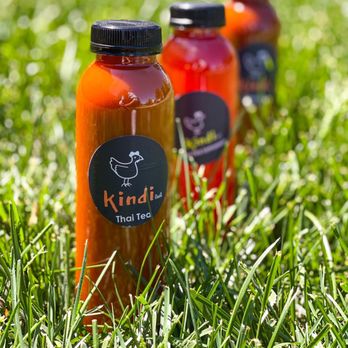 Kindi Chicken Rice - Bottle Thai Tea, Thai Tea Lemonade - Comfort Food Near Me - Herndon, Virginia
