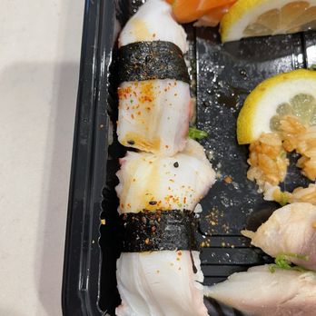 Sushi Story - Castaic - The octopus with avocado on the menu, but arrived with no avocado or sauce. - Sushi Bars Near Me - Castaic, California Sushi Story - Castaic - The octopus with avocado on the menu, but arrived with no avocado or sauce. - Sushi Bars Near Me - Castaic, California