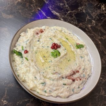 Olive Tree Mediterranean - Baba Ghanoush or Baba Ghanouj or MuTabal - Mediterranean Near Me - Fresno, California Olive Tree Mediterranean - Baba Ghanoush or Baba Ghanouj or MuTabal - Mediterranean Near Me - Fresno, California
