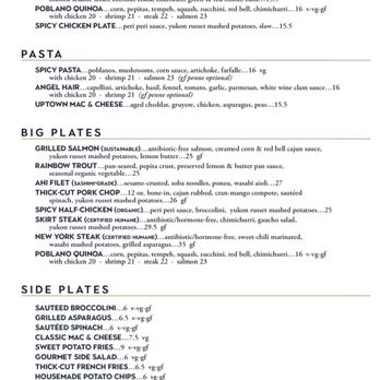 GRANVILLE - Menu - New American Near Me - Pasadena, California