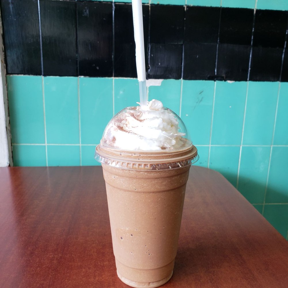 Iced mocha. It's not bad nor good. It's "meh".