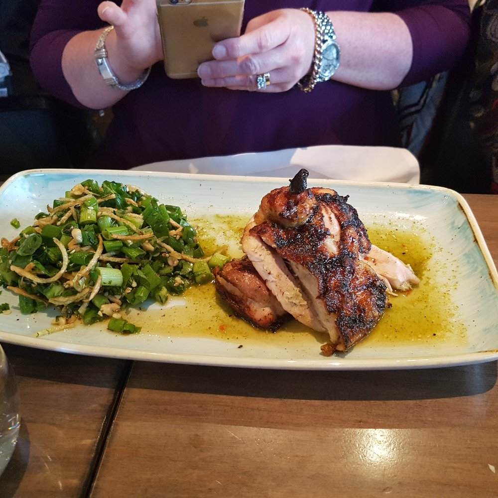 Crazyweed Kitchen - Thai Grilled Chicken with Scallion Salad - Asian Fusion Near Me - Canmore, Alberta Crazyweed Kitchen - Thai Grilled Chicken with Scallion Salad - Asian Fusion Near Me - Canmore, Alberta