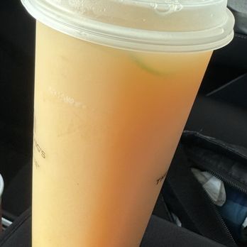 BenGong's Tea - Peach yakult tea with regular boba instead of crystal boba - Coffee & Tea Near Me - Irvine, California BenGong's Tea - Peach yakult tea with regular boba instead of crystal boba - Coffee & Tea Near Me - Irvine, California