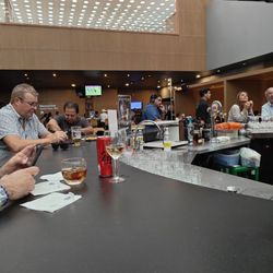 AeroMexico Terraza Premier Lounge - Pretty good crowd in here.