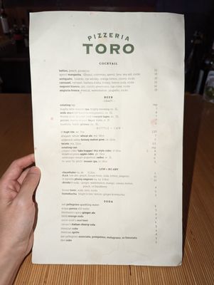 Menu photo 6 Pizzeria Toro Durham, NC Menu photo 6 Pizzeria Toro Durham, NC