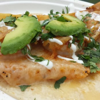 Judie's Tacos Locos - Fried Cheese Taco w/ Shrimp - Food Trucks Near Me Judie's Tacos Locos - Fried Cheese Taco w/ Shrimp - Food Trucks Near Me