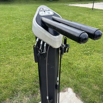 McHattie Park - Free bike maintenance station located along the bike path/sidewalk at the west end of the park near the parking lot/ice rink - Playgrounds Near Me - South Lyon, Michigan McHattie Park - Free bike maintenance station located along the bike path/sidewalk at the west end of the park near the parking lot/ice rink - Playgrounds Near Me - South Lyon, Michigan