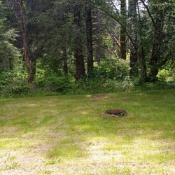 The Hideaway RV Park - This is a couple of the dry tent camp sites.  Sitting to the left of the trail leading to Hobuck Beach.