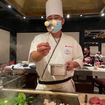 Teppan Edo - Chef and Mickey Mouse butter - Japanese Near Me - Lake Buena Vista, Florida Teppan Edo - Chef and Mickey Mouse butter - Japanese Near Me - Lake Buena Vista, Florida