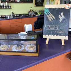 Ultimate Yogurt - Carrot Ginger Smoothie. It was not clear what they were advertising, I thought it was a frozen yogurt flavor.