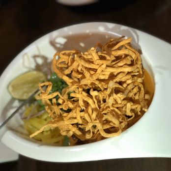 Ban Chok Dee Thai Cuisine-Maple Ridge - Khao Curried Noodles with Chicken (Kao Soi) - Thai Near Me - Maple Ridge, British Columbia Ban Chok Dee Thai Cuisine-Maple Ridge - Khao Curried Noodles with Chicken (Kao Soi) - Thai Near Me - Maple Ridge, British Columbia