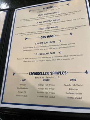 Menu photo 4 Steinkeller Oxford, OH