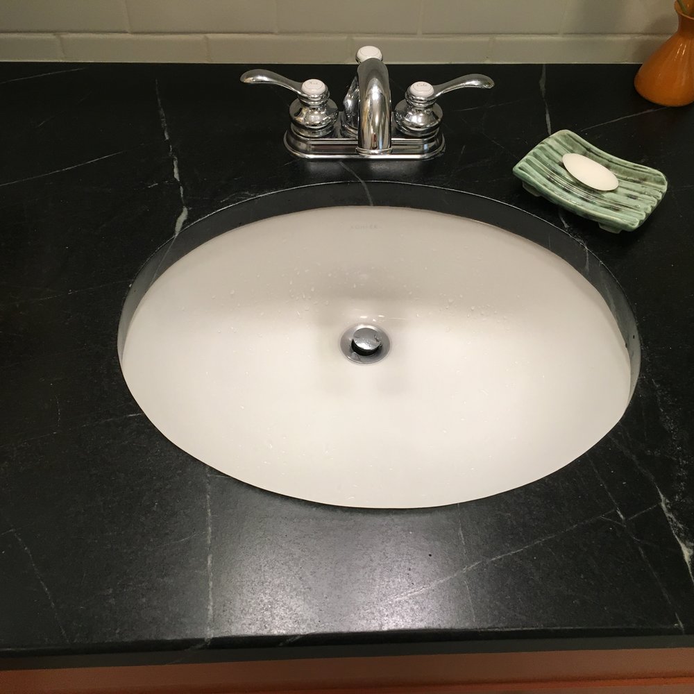 Northwest Stone Fabricators - soapstone bathroom counter - General Contractors Near Me - Redmond, Washington Northwest Stone Fabricators - soapstone bathroom counter - General Contractors Near Me - Redmond, Washington