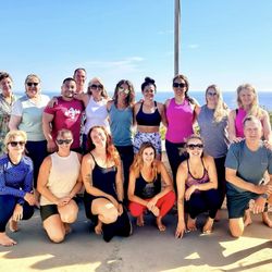 Still Water Yoga & Wellness - Group shot after our morning Yin class in Greece