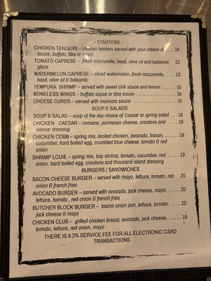 Menu photo 2 Butcher Block Grill McCloud, CA Menu photo 2 Butcher Block Grill McCloud, CA