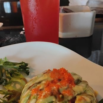 Ichiban Hibachi Steakhouse - Tropical ruby rum drink & Dinosaur egg- kinda like a cold crab salad cake wrapped in avocado slices, sweet eel sauce and spicy mayo. Tasty. - Japanese Near Me - Pittsburgh, Pennsylvania Ichiban Hibachi Steakhouse - Tropical ruby rum drink & Dinosaur egg- kinda like a cold crab salad cake wrapped in avocado slices, sweet eel sauce and spicy mayo. Tasty. - Japanese Near Me - Pittsburgh, Pennsylvania