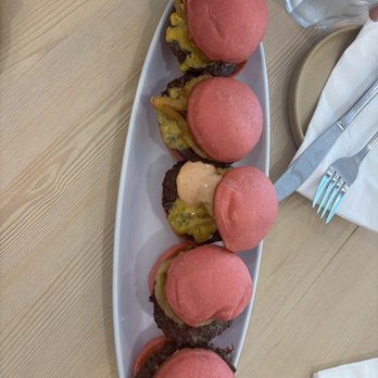 Sugar Factory - Miami Beach - Pink princess sliders - Breakfast & Brunch Near Me - Miami Beach, Florida Sugar Factory - Miami Beach - Pink princess sliders - Breakfast & Brunch Near Me - Miami Beach, Florida