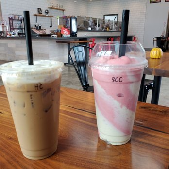 Zero Degrees - House Coffee (so good!) and Strawberry Cheesecake (so creamy!) - Fast Food Near Me - Mansfield, Texas