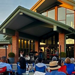 Harvest Time Church - Good crowd here enjoying the Jazz Band - 7/8/2026