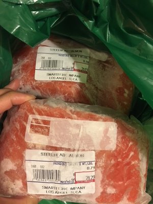 Photo of Smart Fish Company - Los Angeles, CA, US. STEELEAD SALMON--steelhead is trout not salmon. they claim it was wild caught when it's not in season. farmed trout as wild salmon, liars