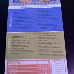 The Mack - Menu 2026