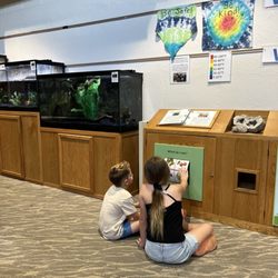 Bison's Bluff - Inside the educational nature center.