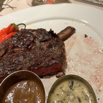 Anthony's Chophouse - Bone-in ribeye with bernaise and peppercorn sauces - Steakhouses Near Me - Sparks, Nevada