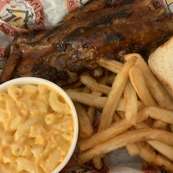 Shane's Rib Shack - BBQ Baby Back Ribs - Half Rack, Mac & Cheese and French Fries - Barbeque Near Me - Glendale, Arizona Shane's Rib Shack - BBQ Baby Back Ribs - Half Rack, Mac & Cheese and French Fries - Barbeque Near Me - Glendale, Arizona