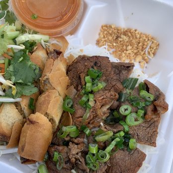 Tasty Pho - 48. Grilled Beef & Egg Roll Vermicelli (Bun Thit Nuong) - Vietnamese Near Me - Vista, California