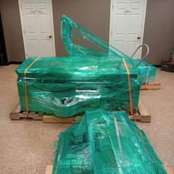 Tanning bed palletization. Ellview plaza